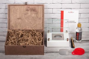 Подарочный набор SteelHeat PREMIUM BOX ALBA Белый + деревянная коробка + стартовый комплект