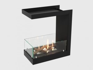 Встроенный биокамин Lux Fire Торцевой 555 М